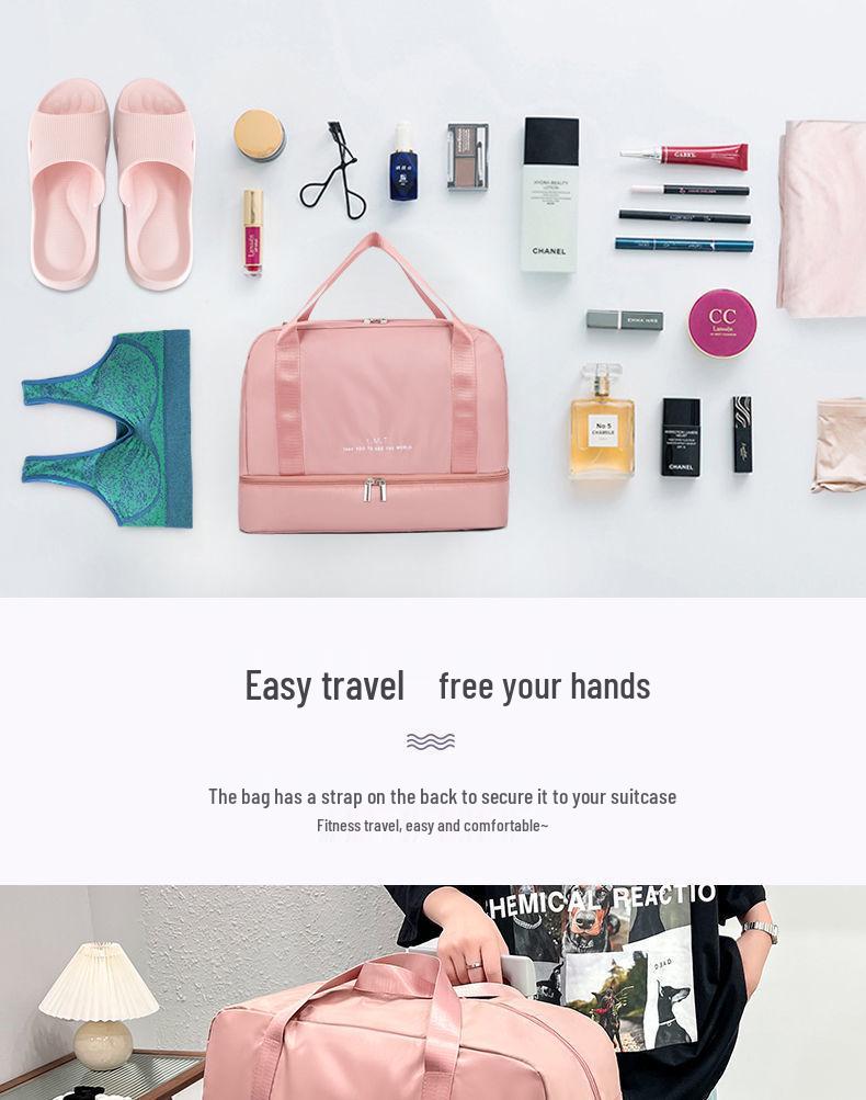 Large Capacity Wet & Dry Separation Travel Storage Bag for Students