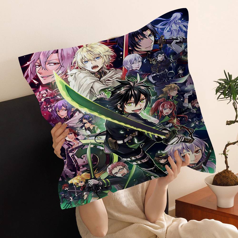 Anime Seraph Of The End Pillow Gift Home Office Decoration Pillow Bedroom Sofa Car Cushion CoverPillow Case