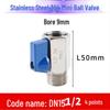 304 Stainless Steel Sanitary Mini Ball Valve, Internal/External Thread, High Pressure, 1/8"-3/4" Sizes, Open Pagoda Design
