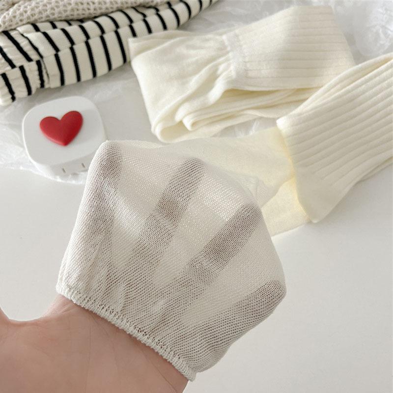 Knee-high Socks, Solid Color for The Calves, Spring and Autumn Color-blocked Women's Long Socks, Autumn Long Tube Versatile Pile Socks, Women's Socks