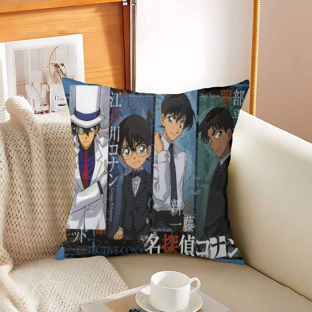 Anime D-Detective C-Conan Personalized Pillow Dust Cover Bedroom Kids Party Decoration Pillowcase Birthday Children Gift