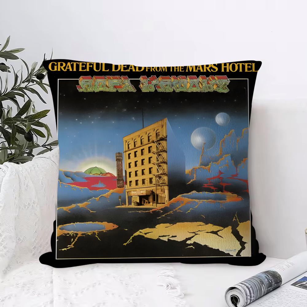 

Альбом G-Grateful D-Dead группа Наволочка Сверхмягкая Ткань, приятная к коже Комфорт, как облако & Скрытая молния 12x12Inch