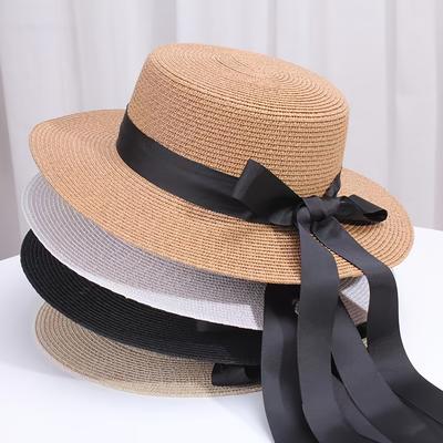 Women's Wide Brim Straw Sun Hat - Breathable, UV Protection, Wide-Brimmed Fedora for Summer Outings & Beach Trips, Summer Sun Protection