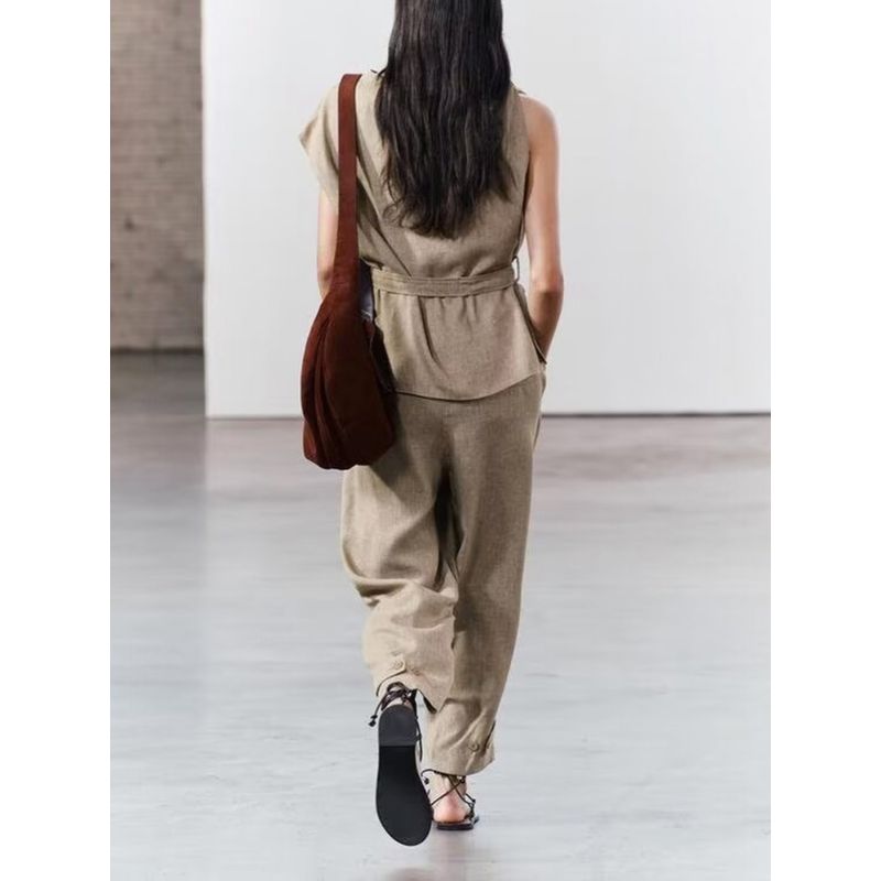 Za2024 Summer New Product Women's Clothes Short Sleeve Tops 4043246 621 Casual Pants 4043255 621