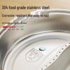 ZISIZ Food-Grade 304 Stainless Steel Divided Steamer