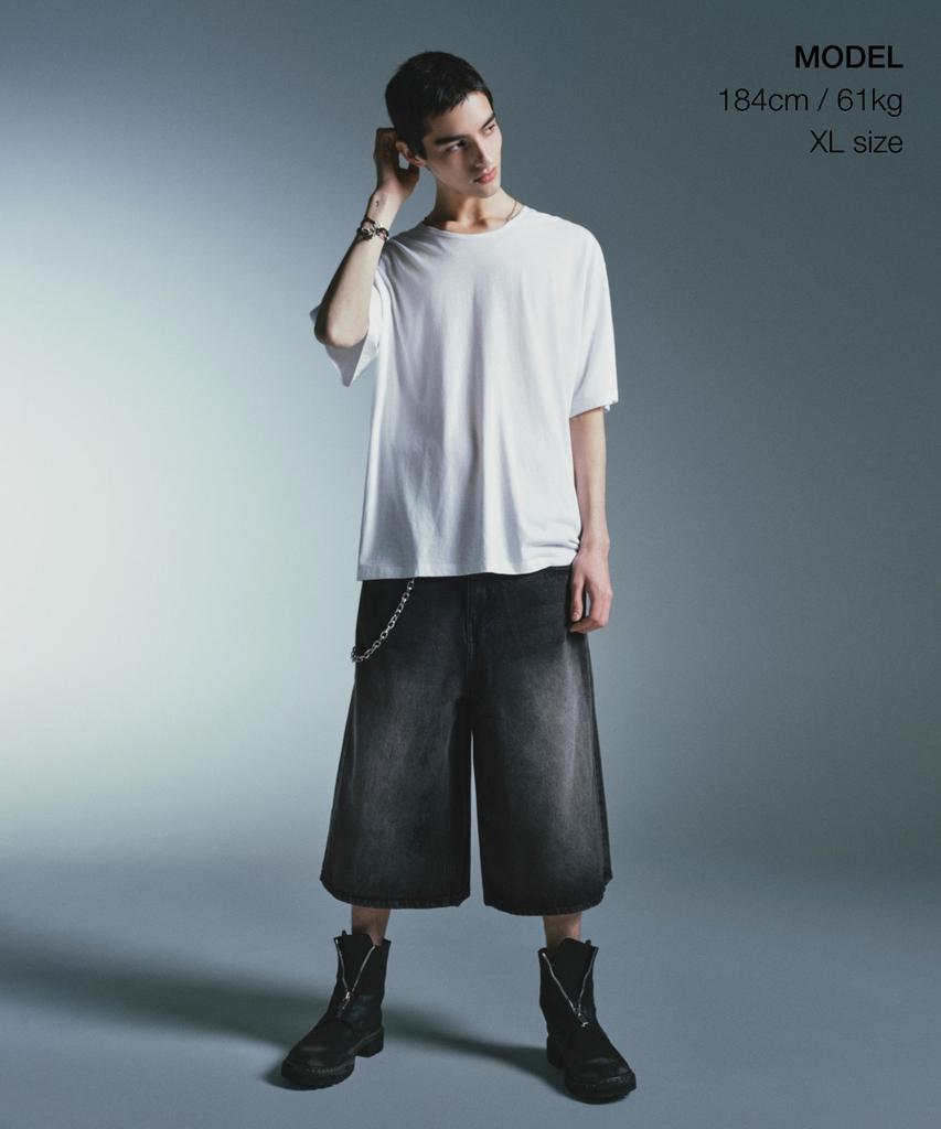 MUSINSA STANDARD Relaxed Lightweight Cr Scoop Neck T-Shirt [White]