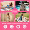 Mi Yunqian spot, new, double-sided velvet, double-sided printed beach towel, portable sports towel