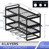 4-Tier Wall-Mounted Electric Tool Storage Rack