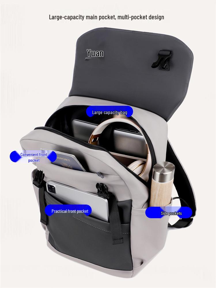 Herren Casual Pendler Laptop Rucksack: Große Kapazität für College- oder Geschäftsreisen