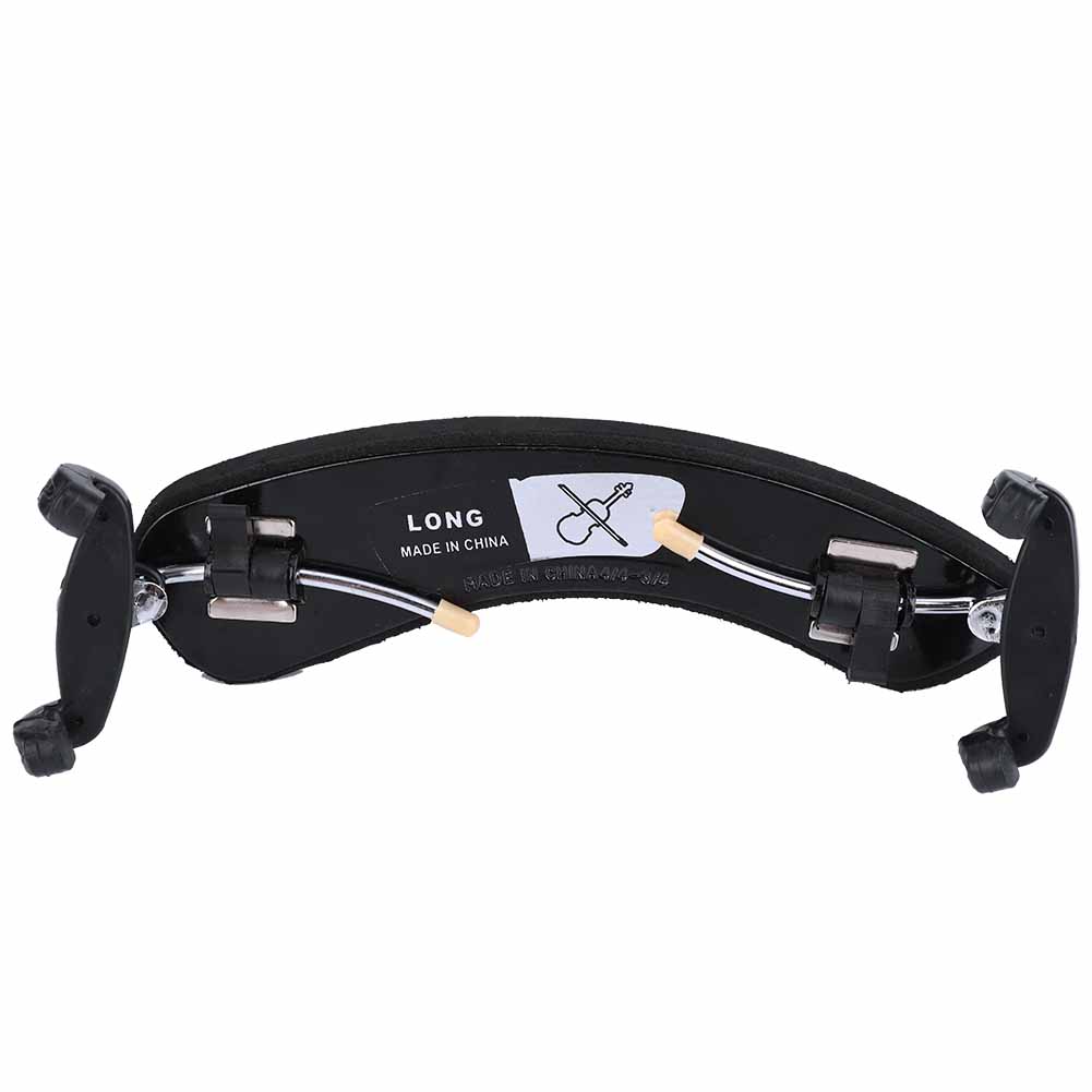 Black Plastic Shoulder Rest with Sponge Surface for Violin Music Instrument Accessories (4 4)