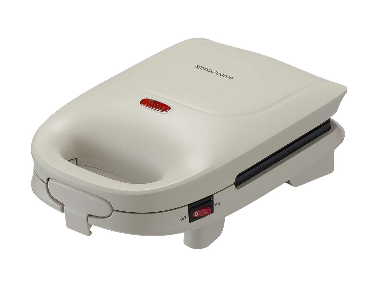 

[Amazon.co.jp Exclusive] Monochrome Hot Sandwich Maker, Compact Size, Single Slice, Retro Style, White MSW-0600/W