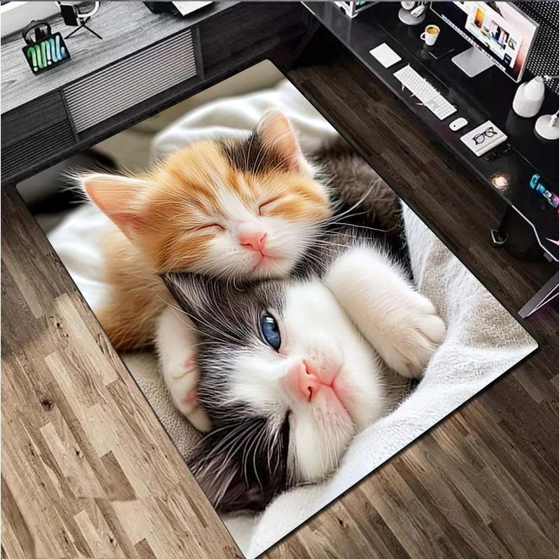 Cat Rug - Home carpet Office Decorative Carpet For Living Room Bedroom Door Mat Floor Rug Computer Chair Area Rug