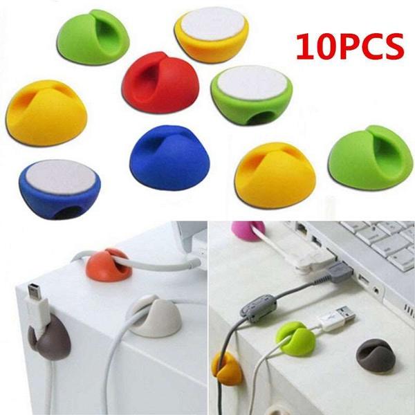 Cable Organizer Clip Electric Wire Fixed Clamp Random Color