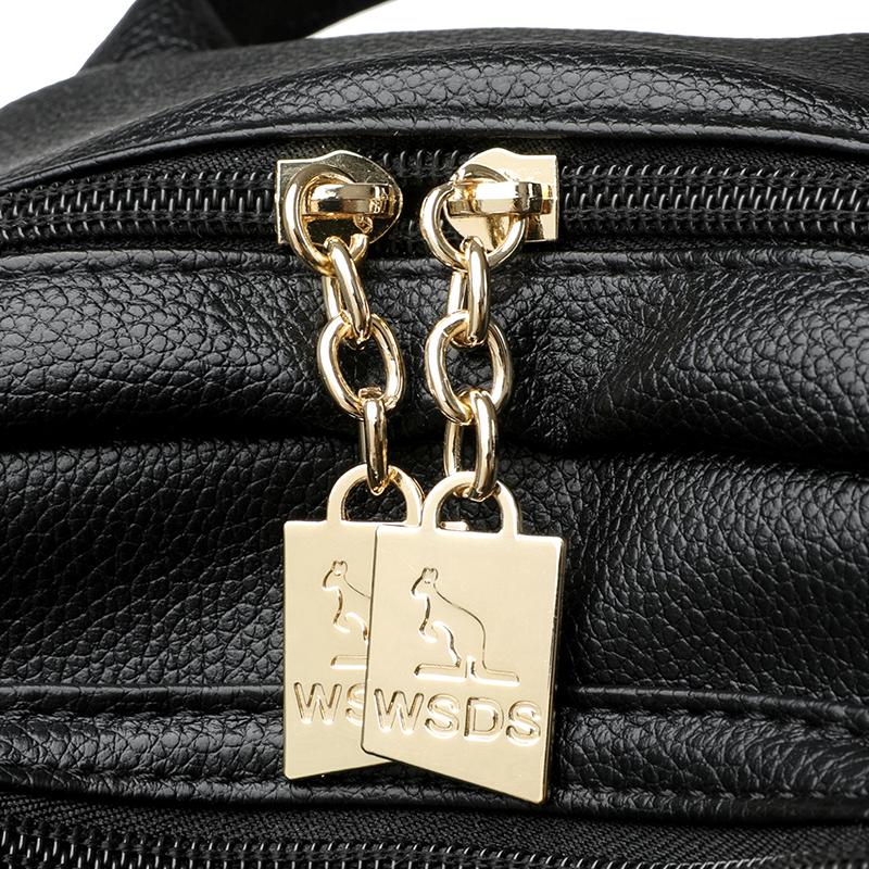 PU Backpack Women Large Capacity Travel Backpack