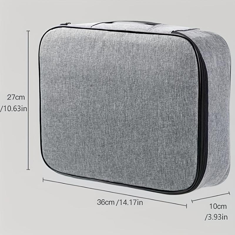 1 File Storage Bag with Handle, Multi-layer Large-capacity Storage Bag, Family Passport File Storage, for Travel and Family