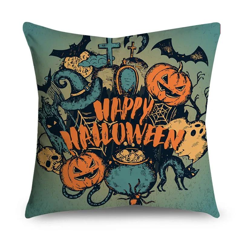 Halloween Easter Print Pattern Cushion Cover Home Living Room Sofa Decoration   Pillow