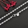 Fine   Copper Flat Chains Necklaces for Men Women Wedding Party Jewelry Christmas Gifts 45-75cm