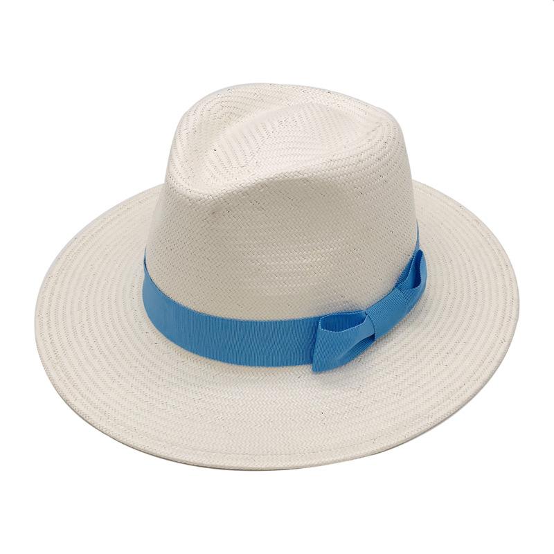 Recommended Self-Produced Men'S And Women'S Five-Point Fine Grass Multi-Color Summer Sun Protection And Sunshade Panama Straw Hat