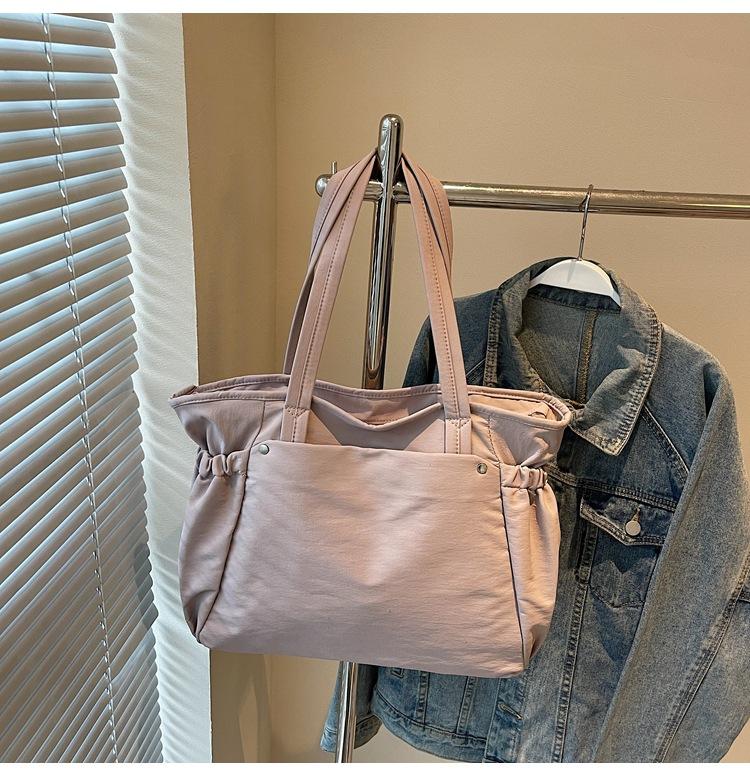 2025 shoulder bag women's new computer bag commuter versatile large-capacity handbag college student class tote bag