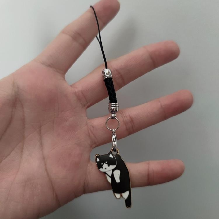 Lovely Cat Charm Strap Lanyard Anti-Lost Phone String Keychain for Bag Backpack