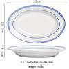 Ru Han Simple Ceramic Oval Fish Plate