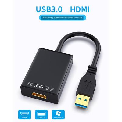 Usb3.0 To Hdmi Driver-Free Usb3.0 To Hdmi Hd Computer Adapter Audio Video Adaptor Converter Cable