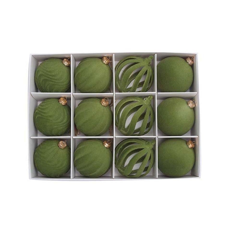 12pcs Plastic Christmas Balls Pendants Shatterproof Xmas Tree Hanging Balls  Holiday Party