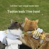 Adjustable Anti-Escape Outdoor Cat Harness with Plush Leash