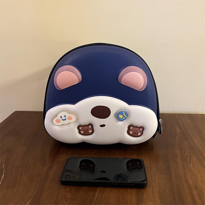 Cartoon Animal Bear Unisex Kids Fashion Oxford Eggshell Bag Backpack School