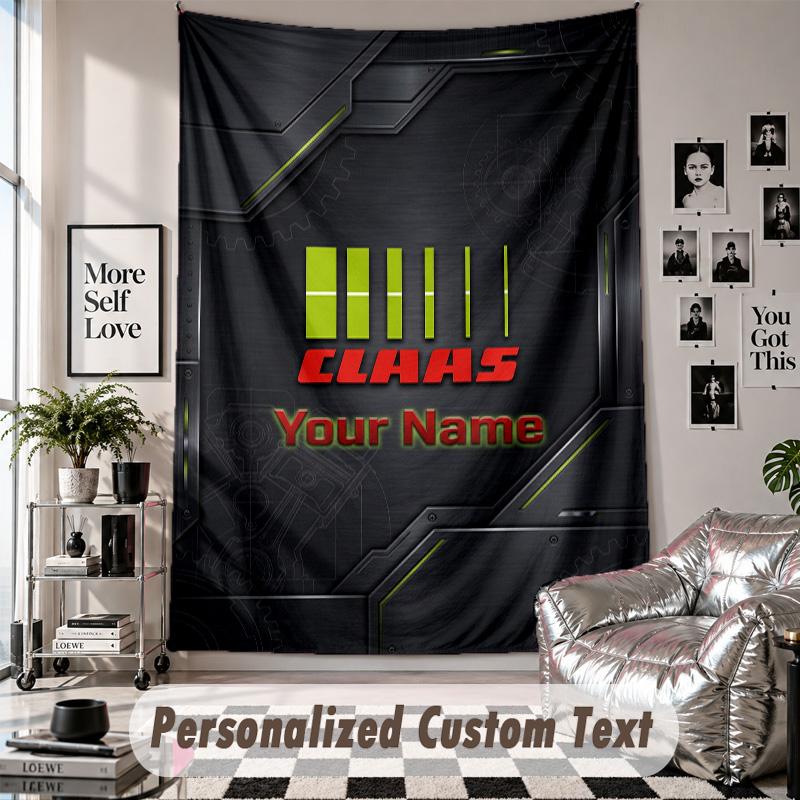 Wandbehang mit individuellem Namen & Text, CLAAS Dekorationstuch für Schlafzimmer