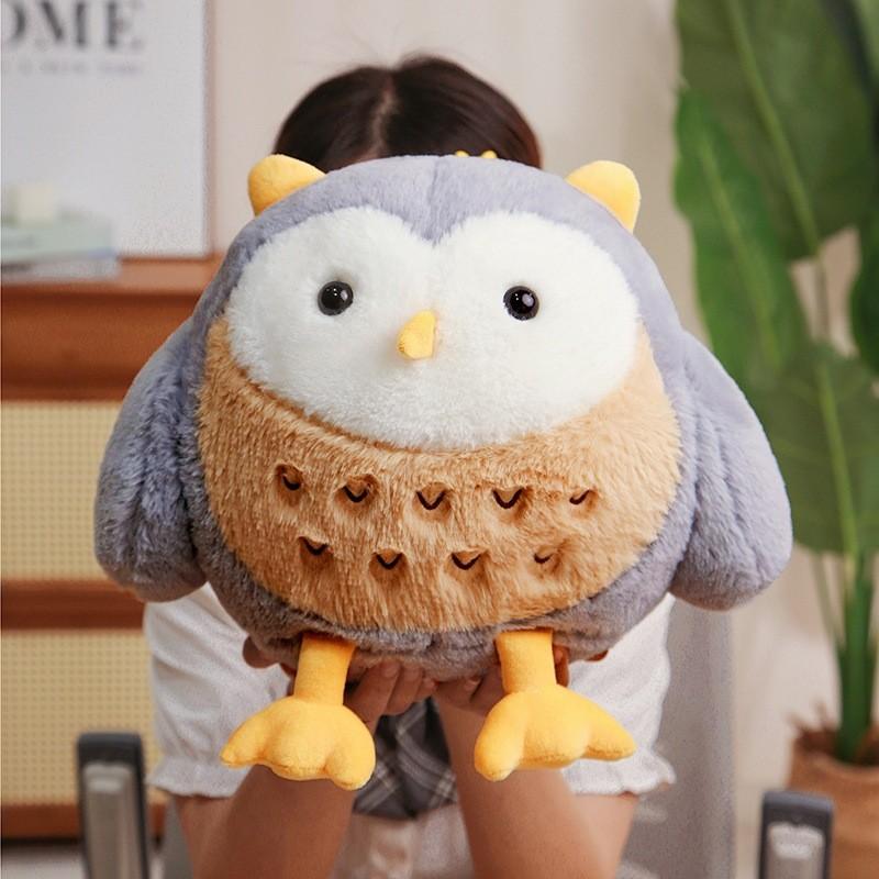 Adorable Plush Cartoon Owl Doll Toy Soft Stuffed Animal For Kids And Adults Gift