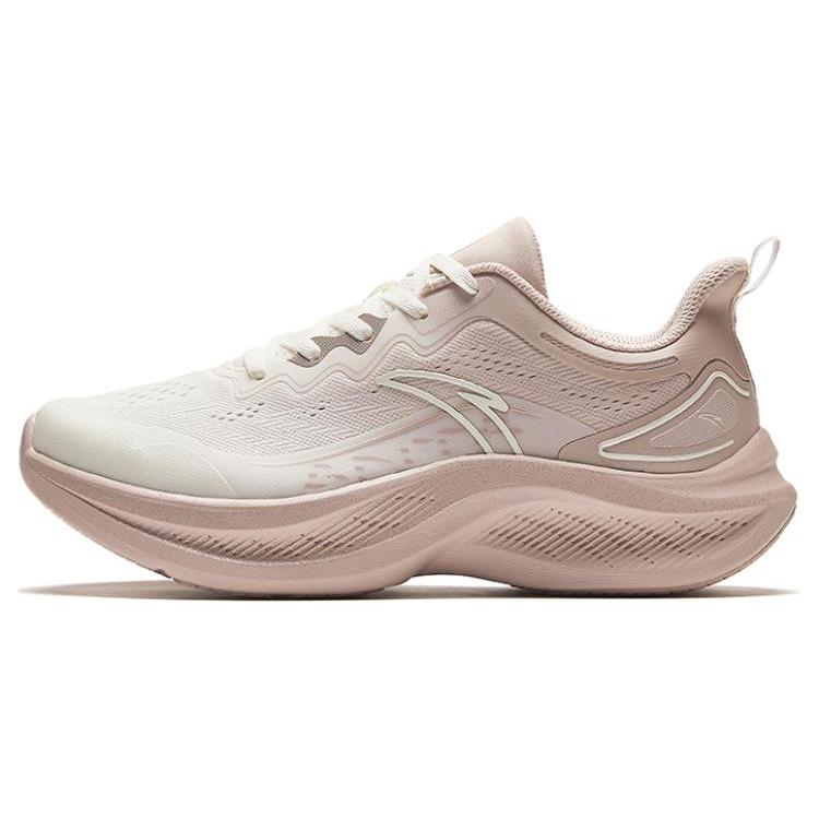 New Anta Slip Resistant And Breathable Low Top Running Shoes Women's Pink Gray 922415577-3