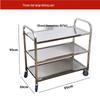 Danshizhiyuan Stainless Steel 3-Tier Large Serving Cart