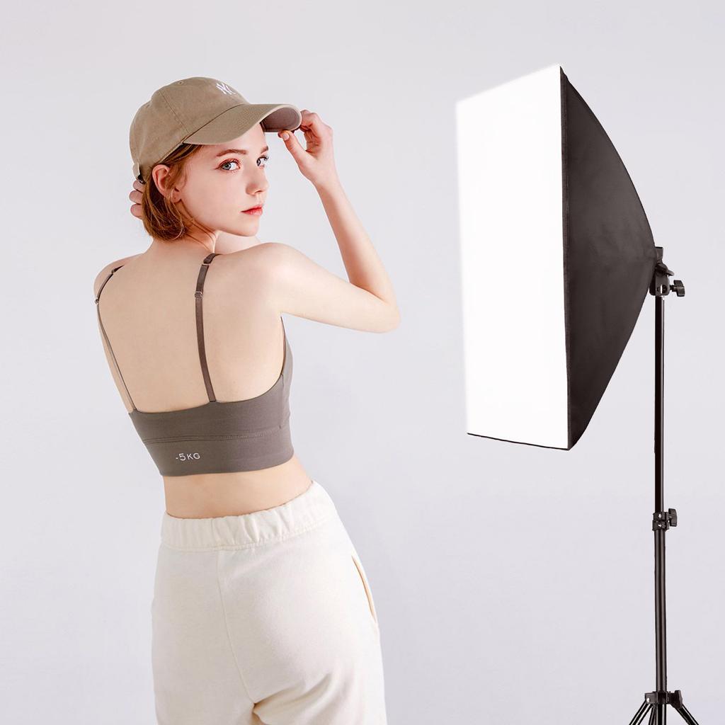 Professional Studio Photography Softbox LED Light Kit with 20*28 Inch Softbox * 2 + 3000K-6000K Bi-color Temperature 150W LED Light * 2 + 2M Light Sta