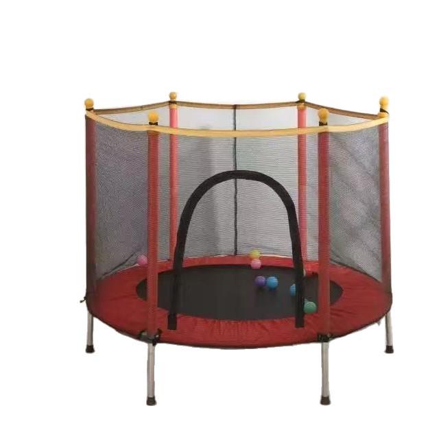 Colorful Children's Trampoline with Safety Net for Indoor/Outdoor Sports & Fitness