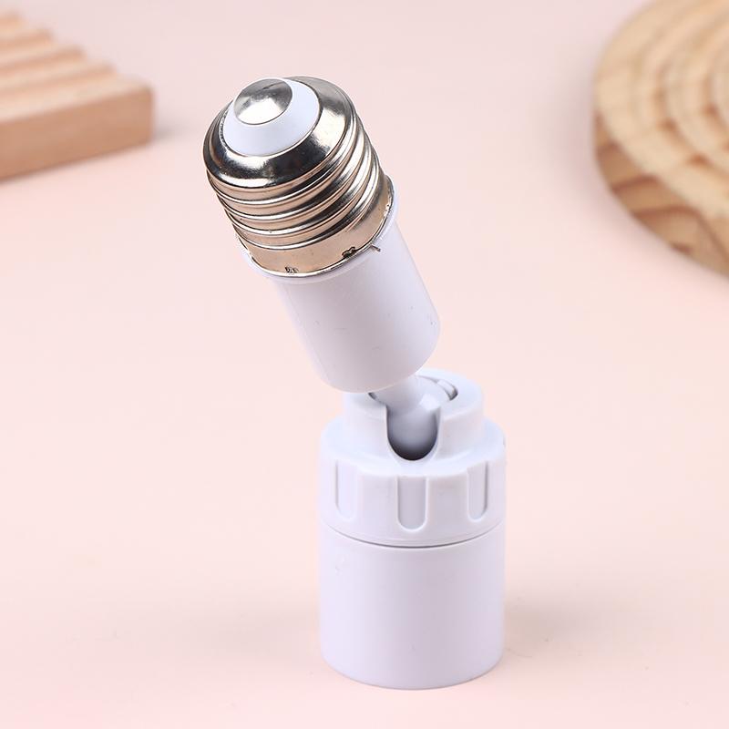 Universal E27 To E27 Led Light Bulb Socket Extender Adapter 360 Degree Rotatable Light Fixture E27 Adjustable Light Bulb Base