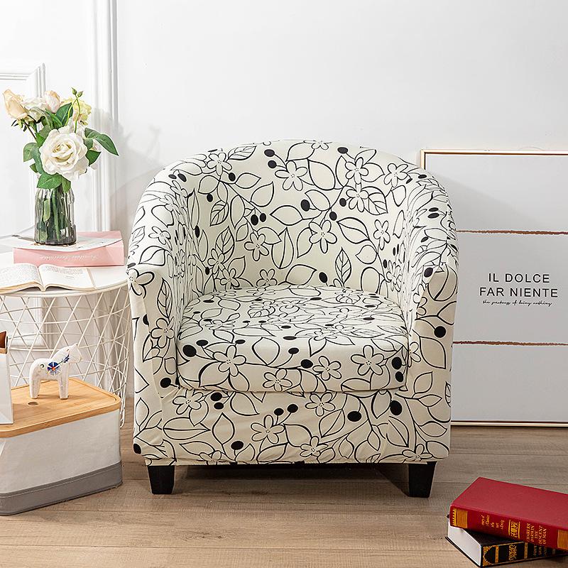 

Single Club Chair Cover, Sofa Cover All-Inclusive Protective Cover, Semi-Circular American Card Seat, Sofa Cover, Seat Cushion Semicircular Sofa Cover [Including Cushion Cover]