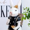Creative Pastoral Palace Rabbit Family Decoration Home Ornaments Bedroom Living Room Porch Easter Bunny Resin Crafts Kid Gift