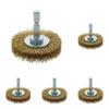 EARTH MAN Hex Shank Wheel Wire Brush, Kinsen, 50mm (x 5)
