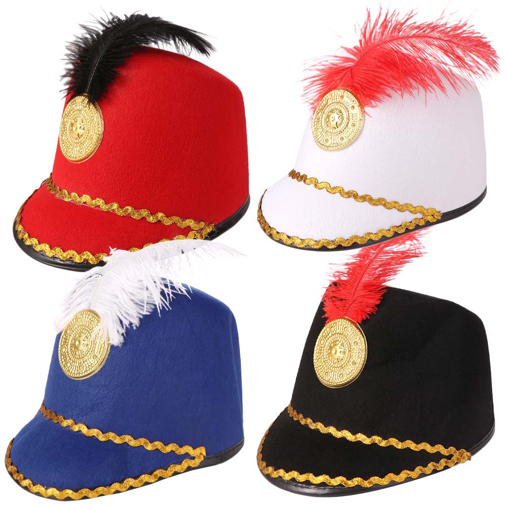 Verkleidung Marschkapellenhut Sonnenschutz Tambourmajorhut Uniformhut Cosplay Karneval