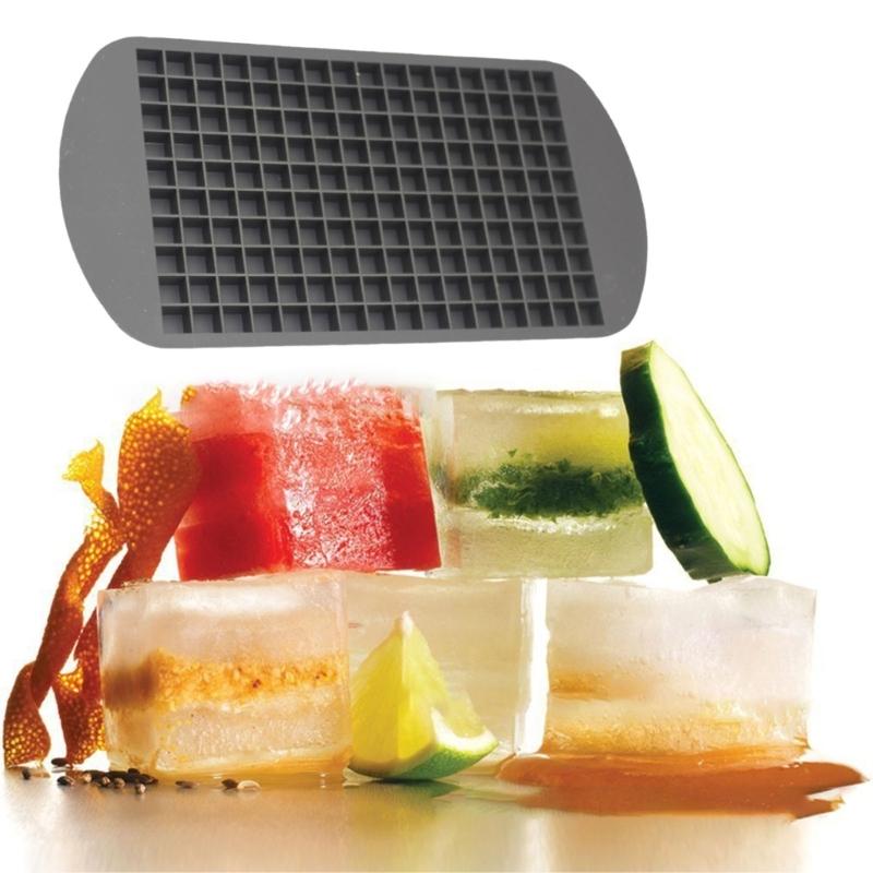 Flexible Silicone Ice Cubes Tray 160 Grid Molds Multipurpose Kitchen Tool for Drink Dessert and Creative Food Preparation
