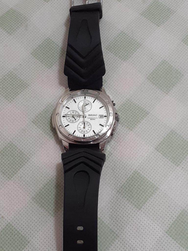 [USED] SEIKO Chronograph SOM White Dial