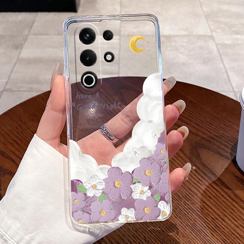 For Itel S25 Ultra (S686LN) Case ITEL S25 (S685LN) Cases Clear Silicone Coque Soft TPU Back Cover Cute Rabbit Cat Phone Case