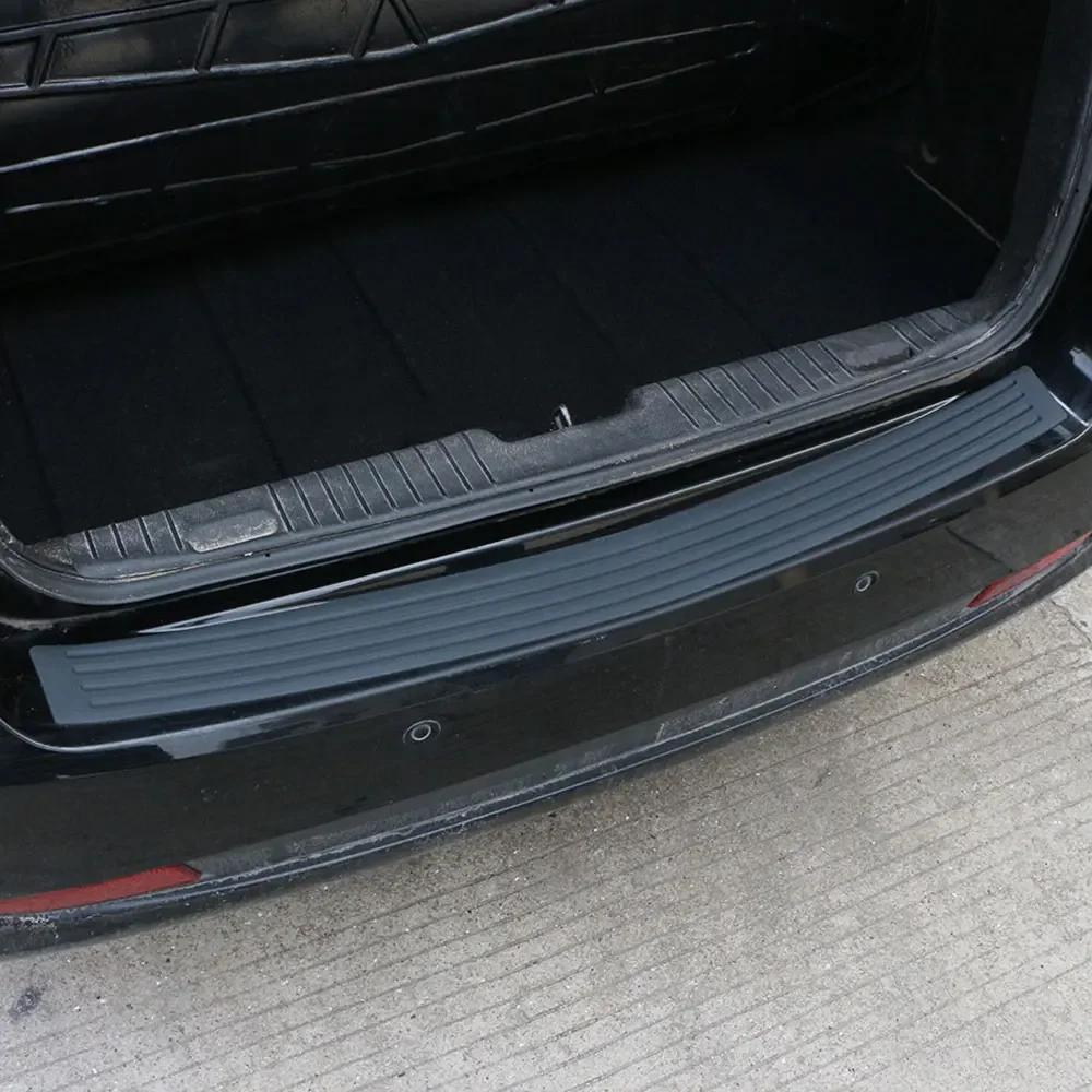 Car Trunk Door Sill Protector Universal Rubber Rear Bumper Plate Guard Mouldings Pad Trim Cover Strip Styling Accessories