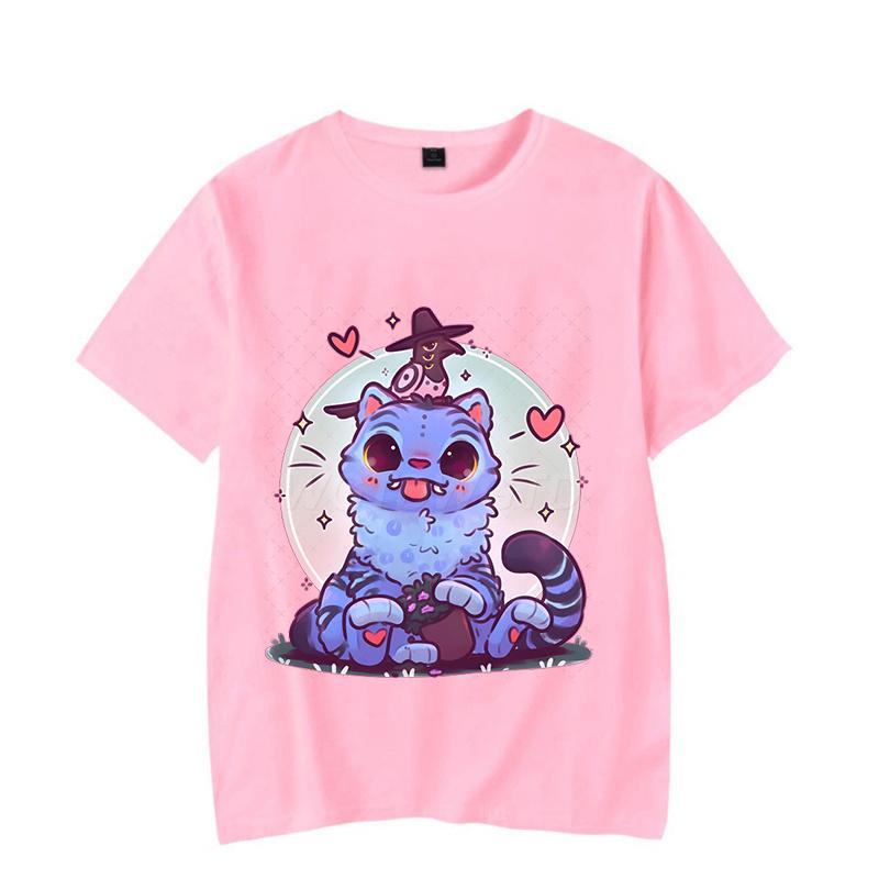 Cartoon Tiger KPop Demon Hunters Shirt Graphic Print T-shirts Women Men Short Sleeve Crewneck Tops Funny Korean Ulzzang Tshirts