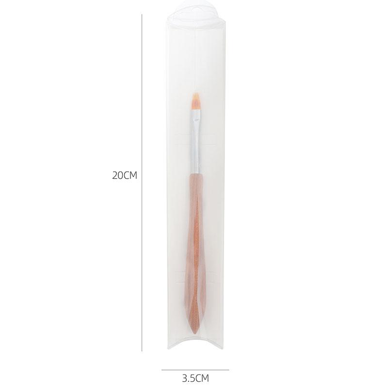 Flat Head Nail Art Brush Pen for Gel Polish Universal Pen for Home DIY Nail Design