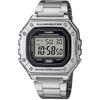 CASIO Standard Digital Wristwatch W-218HD-1AV Mens Cheap Chipukashi Metal Band Silver Overseas Model