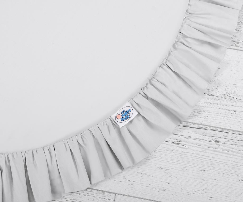 Play Mat with Ruffles - Gray