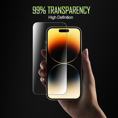 Gehärteter Film, automatische Ausrichtung, kratzfest, Anti-Fingerabdruck-Schutz, staubdichter Bildschirm, ultradünnes Schutzglas für Handy-Bildschirme