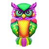 Delicate Owl Wall Statue Figurine Wall Figurine Wall Decorative Prop Iron Material Owl Wall Statue Owl Wall Figurines